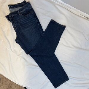 Old Navy Dark Blue Straight Leg Women's Jeans